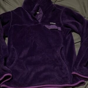 Patagonia Women's Deep Purple Cowl Neck Sweater